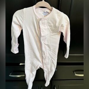 Simply magnetic me light pink footed onsie